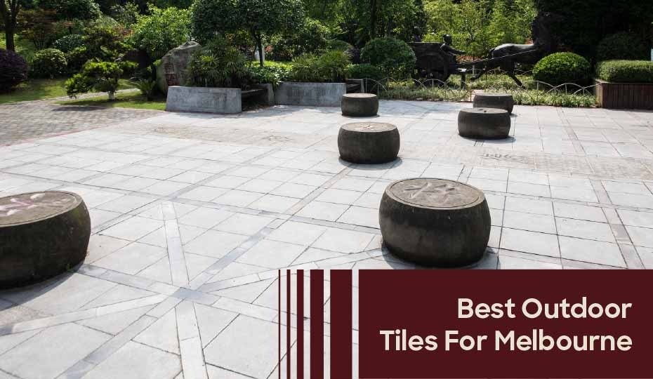 Outdoor tiled patio area in Melbourne featuring durable, weather-resistant tiles designed for exterior use and changing weather conditions.