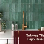 Modern kitchen featuring subway tile layouts and patterns for a stylish and timeless backsplash design.