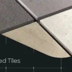 Rectified tiles with precise edges and narrow grout lines